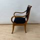 Biedermeier Armchair in Walnut & Black Boucle, South Germany, 1835