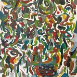 Abstract composition painting