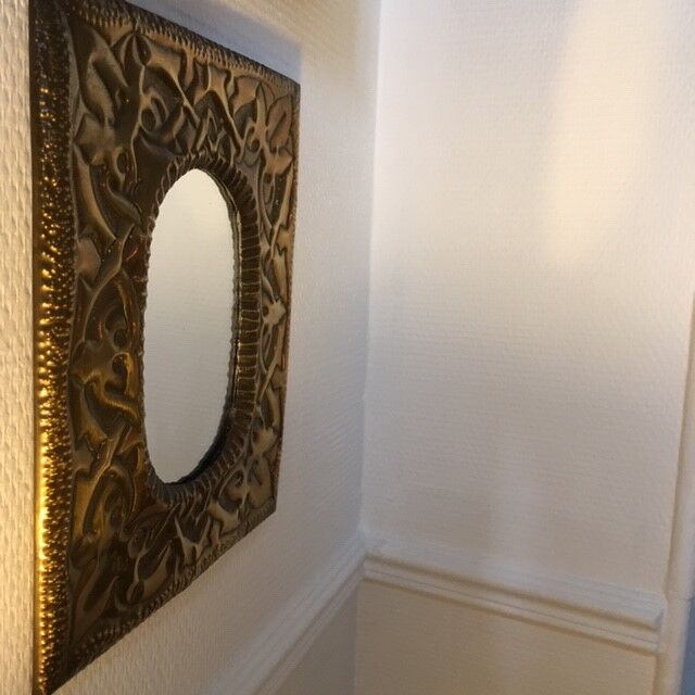 Brass mirror 21x89cm