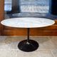 Oval Tulip coffee table with marble top by Eero Saarinen for Knoll International, 1980s.