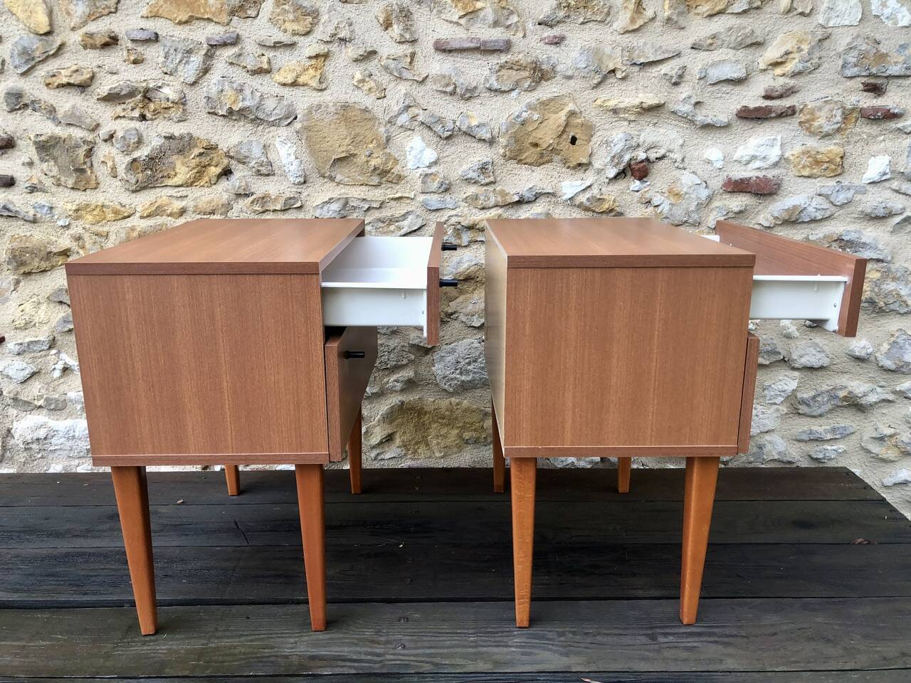 Pair of vintage bedside tables Circa 60's/70's