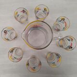 Vintage orangeade glass service