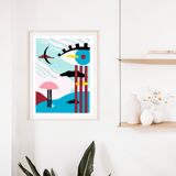 “LOOK” art print, 30x40cm
