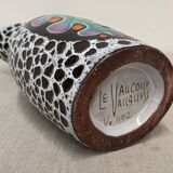 Ceramic vase by Marino Le Vaucour in Vallauris, France, circa 1960.