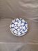 Antique Japanese Ceramic Bowl Cherry Blossom Floral Blue 19th Century