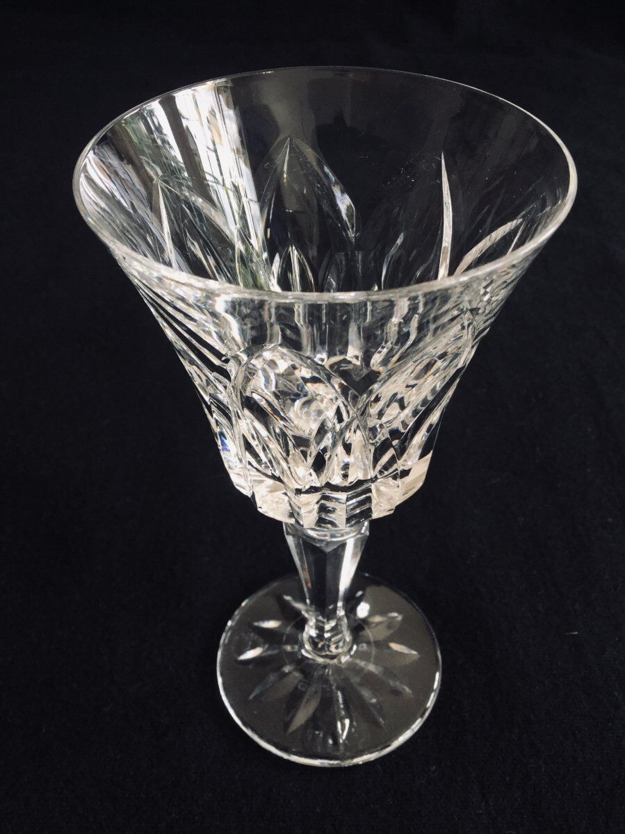 Set of 9 glasses of white wine in crystal of Saint Louis camargue model