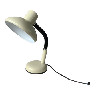 Beige metal space age lamp