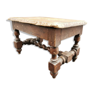 Low stool in old wood