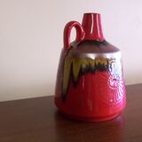 Vase ceramic multicolor, 60's