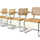 Lot of 4 chairs model Cesca by Marcel Breuer with armrests