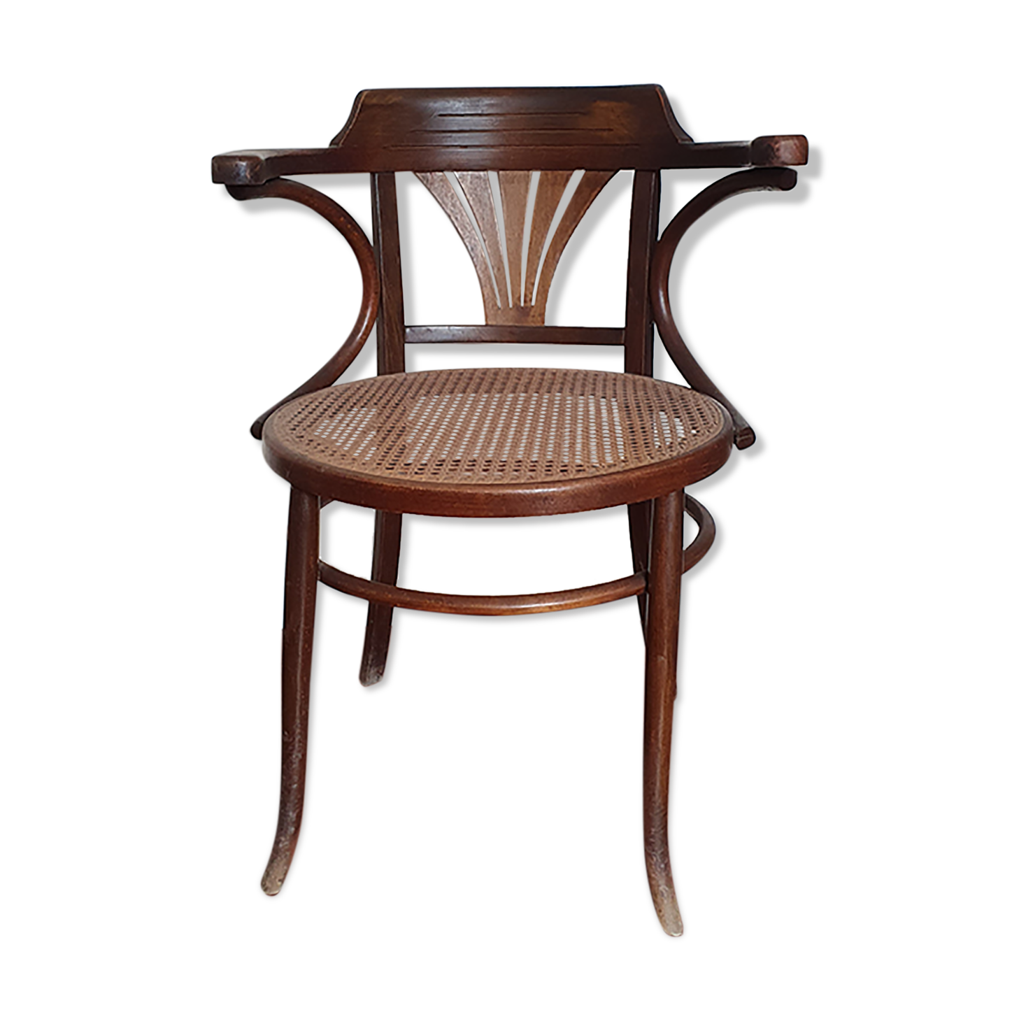 Fauteuil de bureau canné