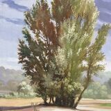 Signed forest landscape from 1992