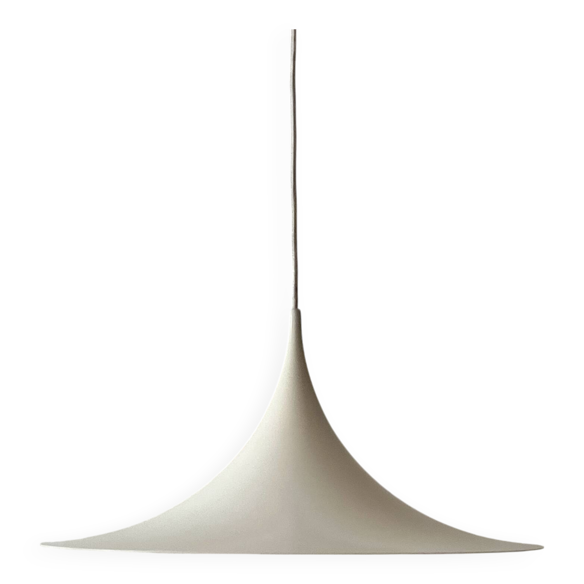 White tulip pendant by Bonderup Fog and Monrup, Danish design 1970