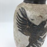 Vase en grès signé losson