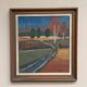 Original Mid Century Swedish Oil On Canvas – “Landscape” By Thure Wahlström – Vintage & Framed