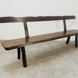 Brutalist elm bench
