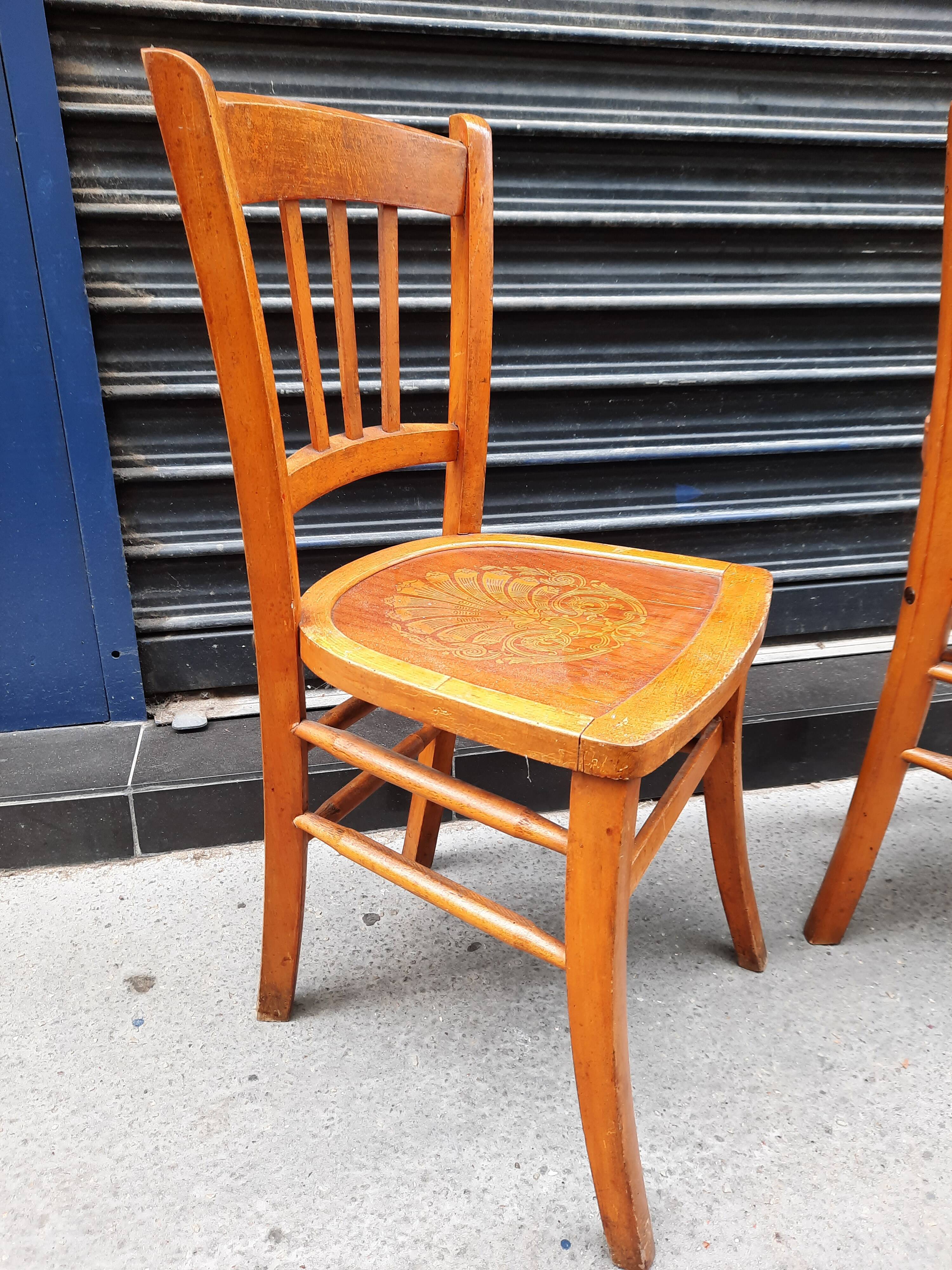 Pair of vintage bistro chairs