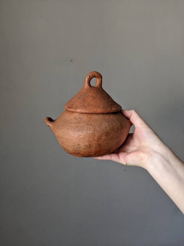 Handmade pottery terracotta slow country decoration pot