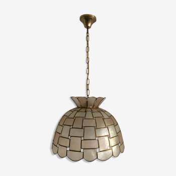 Mother-of-pearl hanging lamp