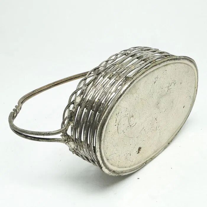 FU3 Toothpick Holder Like a Basket in Art Nouveau Style