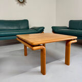 Salon complet canapé cuir teck design scandinave Komfort Danish