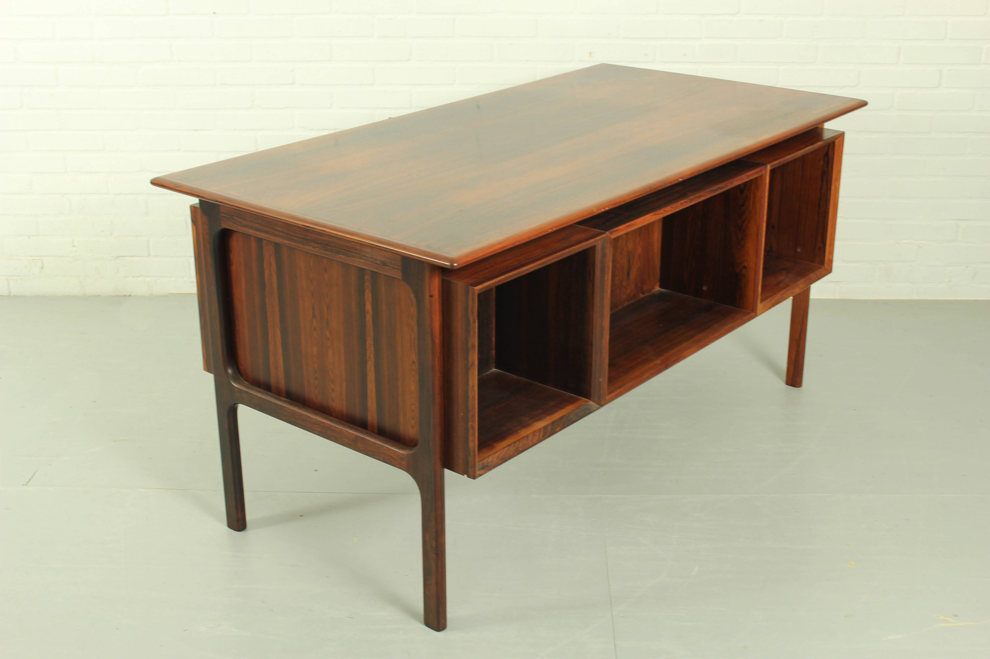 Danish Mid Century Desk in Rosewood by Erik Brouer, 1960s Denmark