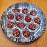 Oyster display dish, Pornic earthenware