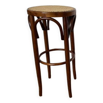 Bar stool canning and curved wood