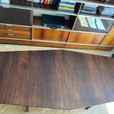 Scandinavian dining table in hexagonal rosewood 1960
