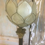 Lampe en bronze et nacre