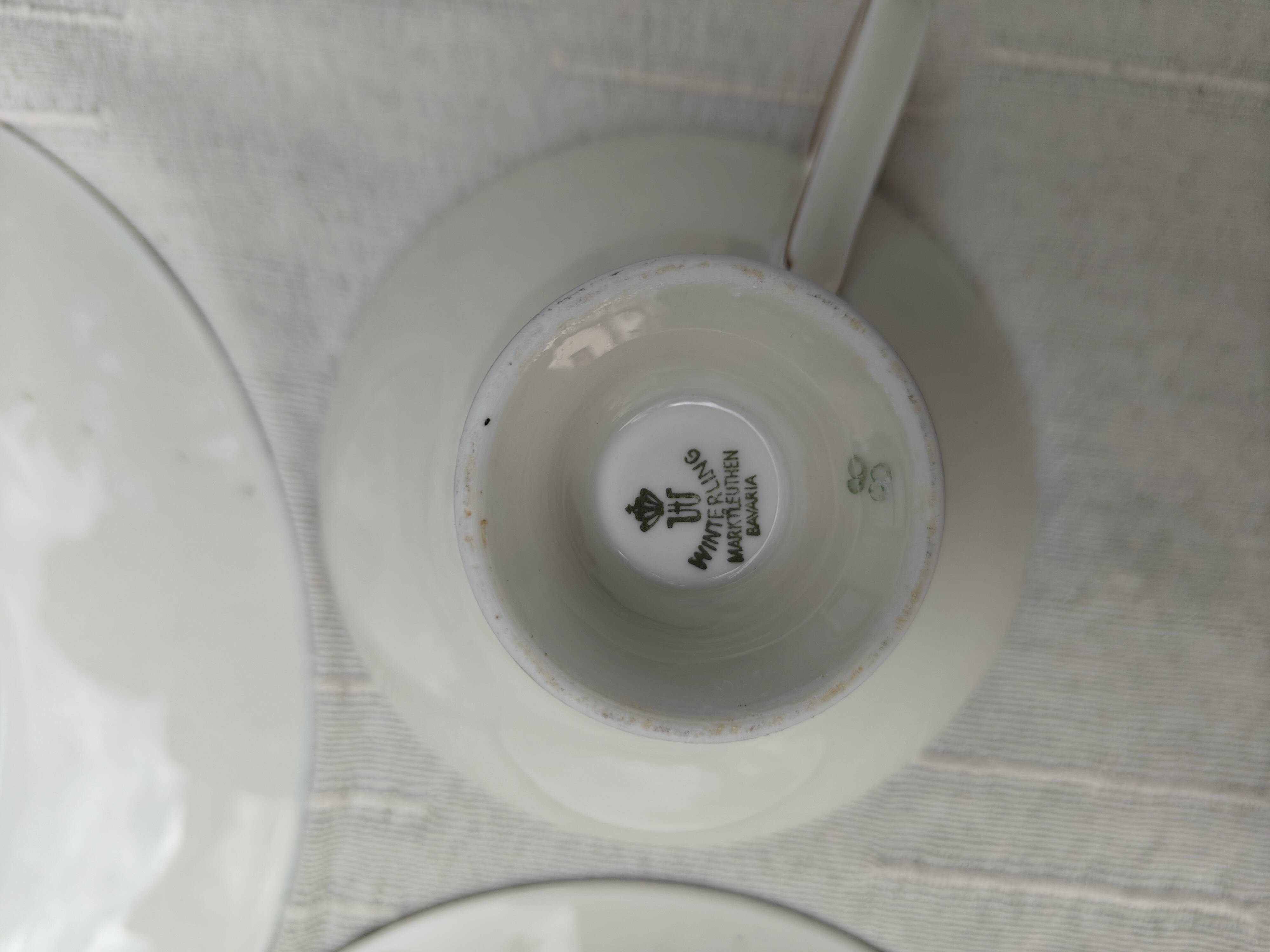 Vintage tea/coffee trio in porcelain from Bavaria Winterling Marktleuthen —