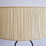 Lampadaire en métal laqué noir, 1950
