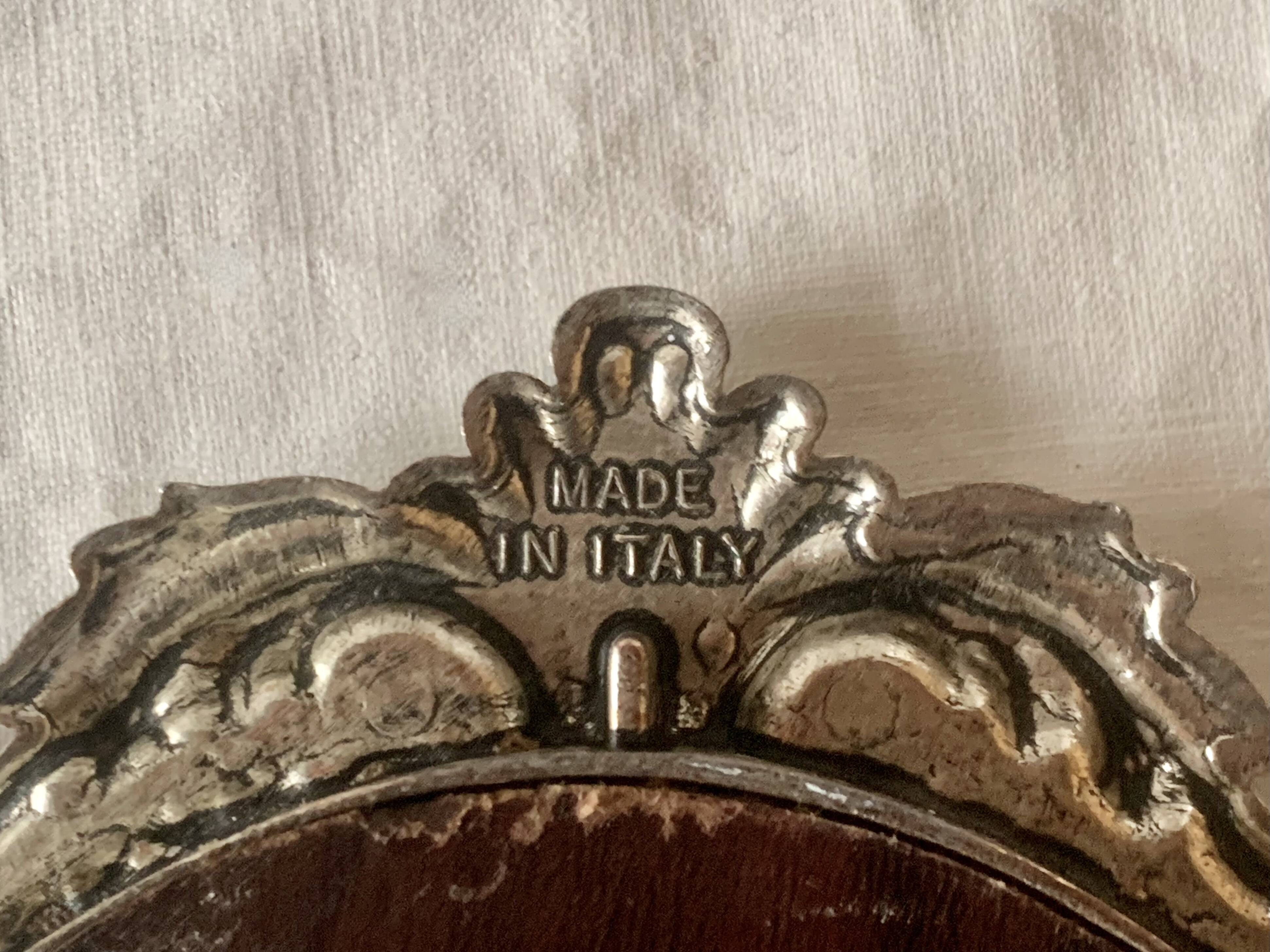 Pair of vintage silver metal frames