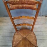 Straw fireside chair