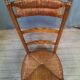 Straw fireside chair