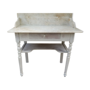Meuble de toilette patiné