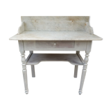 Patinated toilet cabinet