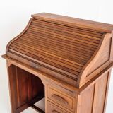 Vintage desk - secretary. Oak wood. France, 1940s