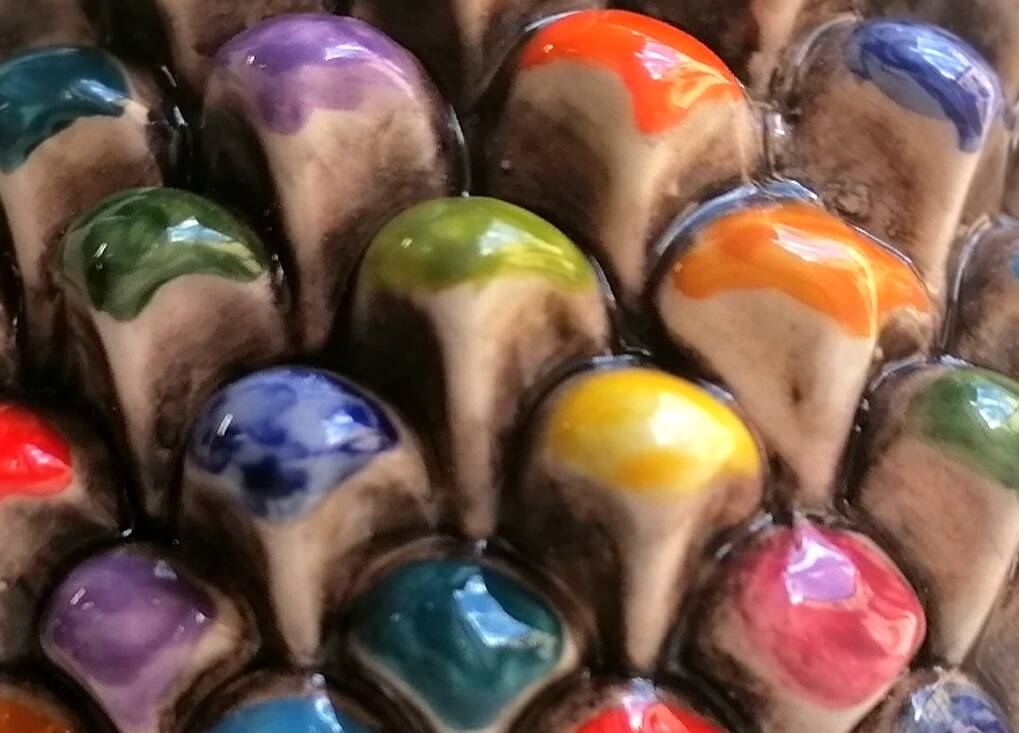 vaso a forma di pigna siciliana