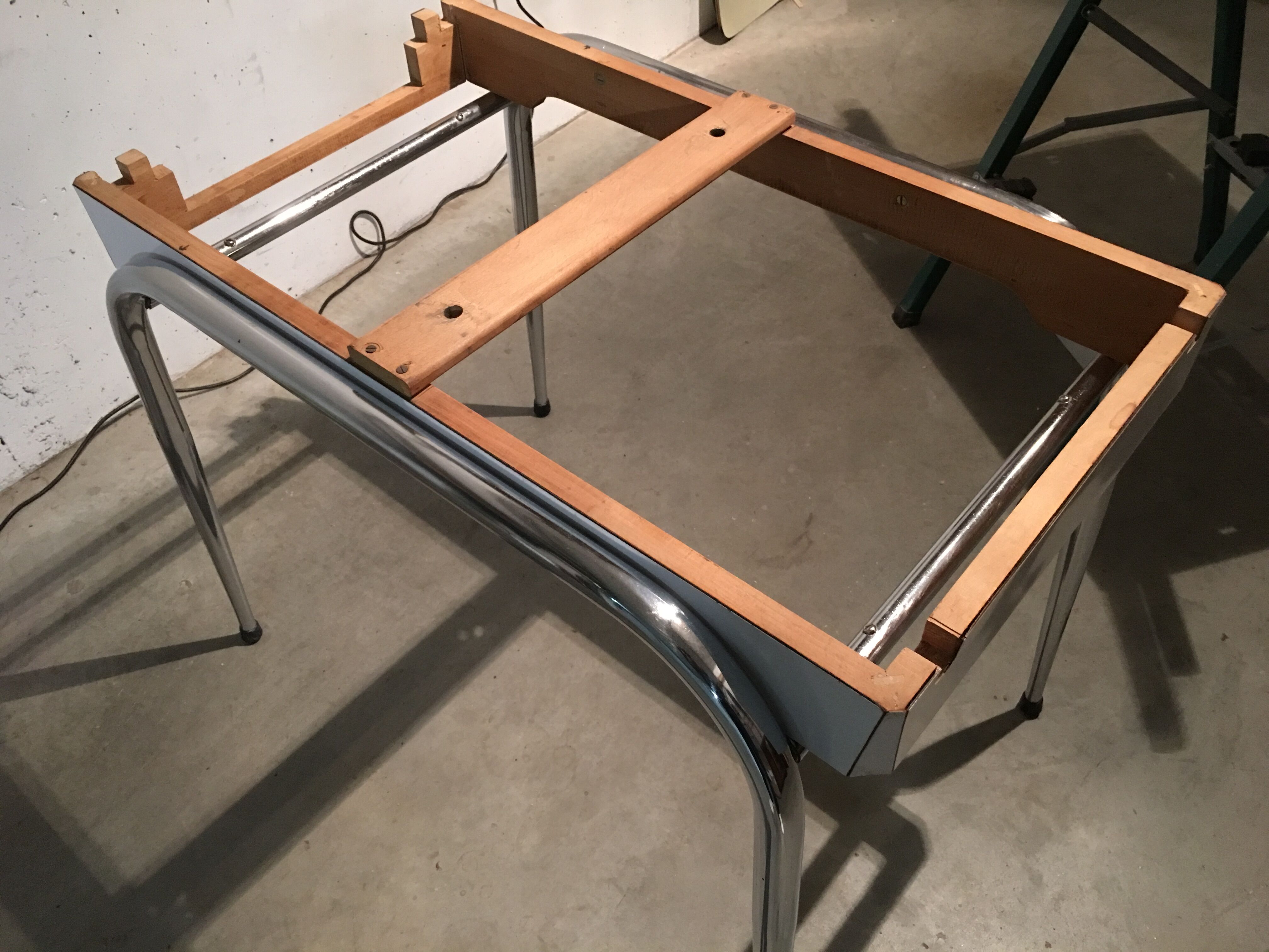 Table en formica années 60