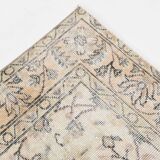 6x10 Vintage Faded Brown & Beige Classic Vintage Rug