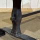 Coffee table in wrought iron with a slate top, work from the 1950s.