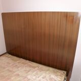Bed + box spring for 1 person 90 x 190 from ARP Minvielle edition in mahogany