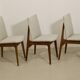 Lot 3 chaises scandinave année 60 en hêtres ref Jack