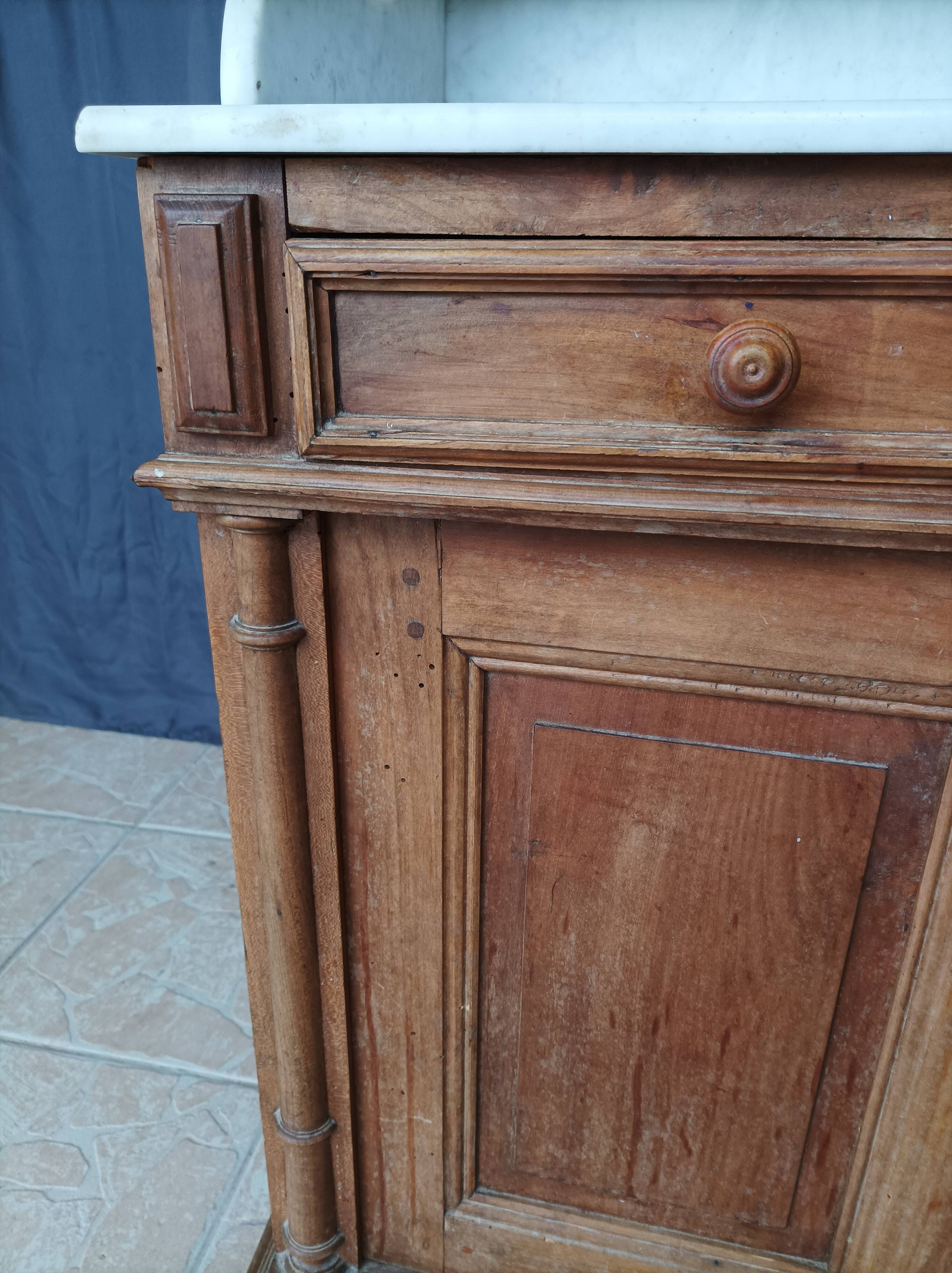 Vintage walnut vanity