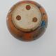 Unsigned stoneware round vase