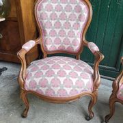 Paire de fauteuils louis philippe en noyer