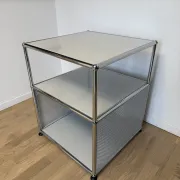 USM Haller side table in light grey