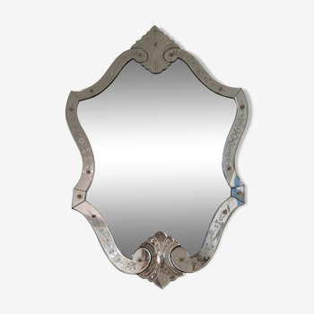 Miroir vénitien XXème  - 106x66cm