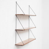 Wall shelf, 1960s, solid beech wood